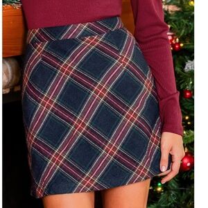 Plaid Mini Skirt